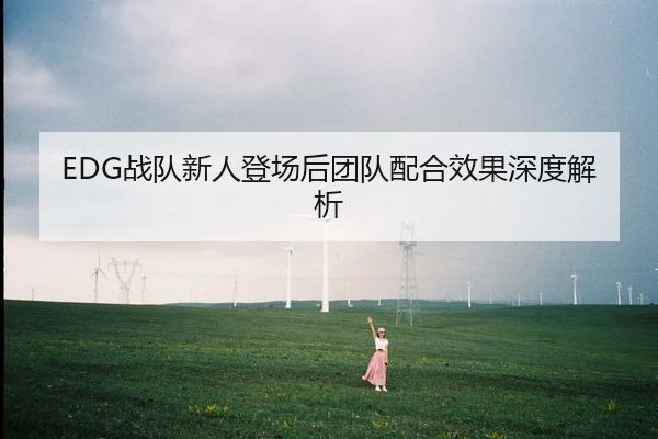 EDG战队新人登场后团队配合效果深度解析